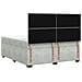 Letto box spring con materasso Grigio Chiaro 200 x 200 cm - Foto miniatura 8