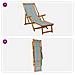 Lettino prendisole pieghevole 2 pcs 3 Posizione Multicolore - Foto miniatura 9