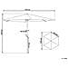 Ombrellone Da Giardino Beige 270 Cm Varese - Foto miniatura 28