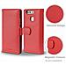 Cadorabo Custodia Compatibile Con Huawei P9 In Rosso Cremisi - Coperchio Protettivo Con Chiusura Magnetica E 3 Slot Per Carte - Foto miniatura 5