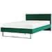 Letto Imbottito Velluto Verde Rete A Doghe 180 X 200 Cm Bellou - Foto miniatura 17