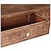 Credenza 75x30x75 Cm In Legno Massello Di Mango - Foto miniatura 4