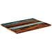 Piano Tavolo Rettangolare 70x90 Cm 25-27 Mm Legno Di Recupero - Foto miniatura 6