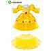 Costume Da Principessa Belle Prima Infanzia 10/12 Mesi - Foto miniatura 2