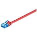 V-UTP6A15R-FLAT, RJ-45, RJ-45, Maschio / maschio, Cat6a, U / UTP (UTP) , Rosso - Foto miniatura 1