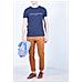 T-shirt Uomo Blu Girocollo Con Logo - Foto miniatura 2