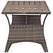 Tavolo Da Giardino Grigio 120x70x66 Cm In Polyrattan - Foto miniatura 3