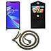 Catena Di Telefoni Cellulari Compatibile Con Asus Zenfone Max M2 In Rainbow - Coperchio Protettivo In Silicone Con Anelli D'argento, Cinturino In Corda E Custodia Staccabile - Foto miniatura 7