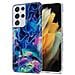 Custodia Compatibile Con Samsung Galaxy S21 Ultra In Marmo Rosa Blu No. 17 - Coperchio Protettivo In Silicone Tpu Con Motivo A Mosaico - Foto miniatura 1