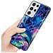 Custodia Compatibile Con Samsung Galaxy S21 Ultra In Marmo Rosa Blu No. 17 - Coperchio Protettivo In Silicone Tpu Con Motivo A Mosaico - Foto miniatura 5