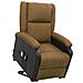 Poltrona Alzapersona Massaggiante Marrone Tessuto - Foto miniatura 1