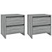 Comodini 2 Pz Grigio Sonoma 45x34,5x44,5 Cm In Truciolato - Foto miniatura 2