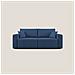 Morfeo Divano Con Sedute Estraibili T02 Blu - Foto miniatura 1
