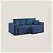 Morfeo Divano Con Sedute Estraibili T02 Blu - Foto miniatura 6