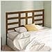 Testiera Per Letto Miele 141x4x104 Cm In Legno Massello Di Pino - Foto miniatura 5