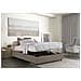 Letto Matrimoniale Azzurra, Letto Contenitore Con Rivestimento In Tessuto, 100% Made In Italy, Apertura Frontale, Adatto Per Materasso Cm 140x190, Tortora - Foto miniatura 2