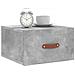 Comodini A Muro 2 Pz Grigio Cemento 35x35x20 Cm - Foto miniatura 3