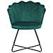 Poltrona Velluto Verde Lovelock - Foto miniatura 4