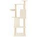 Albero Per Gatti Con Tiragraffi In Sisal Crema 143 Cm - Foto miniatura 3