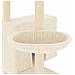 Albero Per Gatti Con Tiragraffi In Sisal Crema 143 Cm - Foto miniatura 6