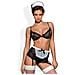 Set Di Reggiseno & Guêpière & Mutanda In Pizzo Maidme Obsessive (5 Pcs) S /m - Foto miniatura 1