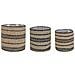 Set Di 3 Vasi Per Piante Rasbora Vimini 35/31/27 Cm Nero - Foto miniatura 7