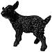 Statuetta Agnellino Farmlife Nero, Nero - Foto miniatura 1