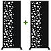 Set Di 2 Pannelli Decorativi Sunny Black H.160cm Motivi Lato Sinistro - Foto miniatura 1