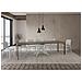 Consolle allungabile 90x40/300 cm Krack tortora gambe bianche - Foto miniatura 4