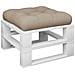 Cuscino Per Pallet Tortora 50x50x12 Cm In Tessuto - Foto miniatura 3