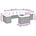 Set Divani Da Giardino 12 Pz Con Cuscini Beige In Polyrattan - Foto miniatura 3