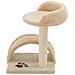 Lusso Casadino -  Albero Per Gatti Con Tiragraffi In Sisal 40 Cm Beige E Marrone - Foto miniatura 2