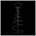 Albero di Natale a LED 80 LED Bianco Caldo 120 cm - Foto miniatura 6