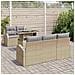 Set di Sofà da Giardino 6 Pezzi con Cuscini Beige in Rattan Sintetico, Sofà da Giardino 2 Posti con Ripostiglio e Cuscini Beige in Rattan Sintetico - Foto miniatura 3