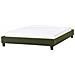 Letto Senza Testata Bouclé Roanne 140 X 200 Cm Verde Scuro - Foto miniatura 3