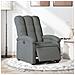 Poltrona Elettrica Reclinabile Grigio Scuro in Tessuto - Foto miniatura 2