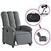Poltrona Elettrica Reclinabile Grigio Scuro in Tessuto - Foto miniatura 6