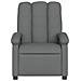 Poltrona Elettrica Reclinabile Grigio Scuro in Tessuto - Foto miniatura 9