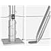 Recinto per Campo  1.6x25 m Acciaio Zincato, Pali per Recinto  con Piastra di Base 13 pcs Ø32mm 88.5cm Acciaio Zincato - Foto miniatura 8