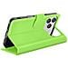 Custodia A Portafoglio Per Iphone 17 Pro Max Con Supporto E Linguetta Magnetica, Verde - Foto miniatura 4