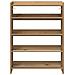Scarpiera Rovere Artigianale 60x25x81 cm in Legno Multistrato - Foto miniatura 4