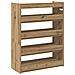 Scarpiera Rovere Artigianale 60x25x81 cm in Legno Multistrato - Foto miniatura 6