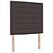 Letto a molle con materasso Marrone scuro 90 x 200 cm Tessuto - Foto miniatura 1