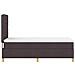 Letto a molle con materasso Marrone scuro 90 x 200 cm Tessuto - Foto miniatura 9