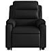 Poltrona Alzapersona Reclinabile Massaggio Nero Similpelle - Foto miniatura 8