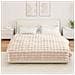 Coperta in Pelliccia di Coniglio Finta 4 pcs Beige 150 x 220 cm - Foto miniatura 4