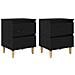 Mobiletti da letto 2 pcs Rovere Nero 40 x 35 x 50 cm - Foto miniatura 1