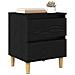 Mobiletti da letto 2 pcs Rovere Nero 40 x 35 x 50 cm - Foto miniatura 3