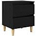 Mobiletti da letto 2 pcs Rovere Nero 40 x 35 x 50 cm - Foto miniatura 5
