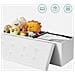PUFA Pouf Organizer Bianco MDF Seduta Contenitore - Foto miniatura 8